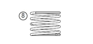 Membránová pružina pre elektromagnetický ventil HUNTER PGV, PGV Jar Top (13d)